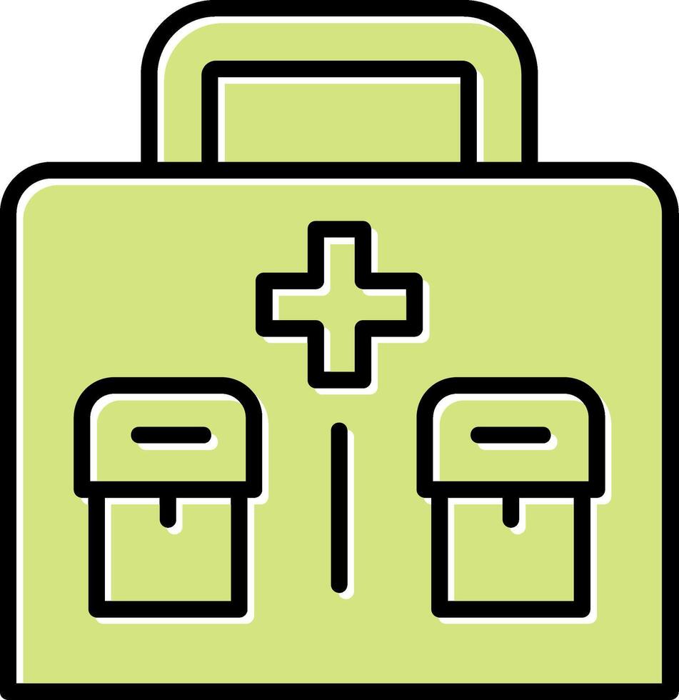 Military First Aid Kit Vector Icon