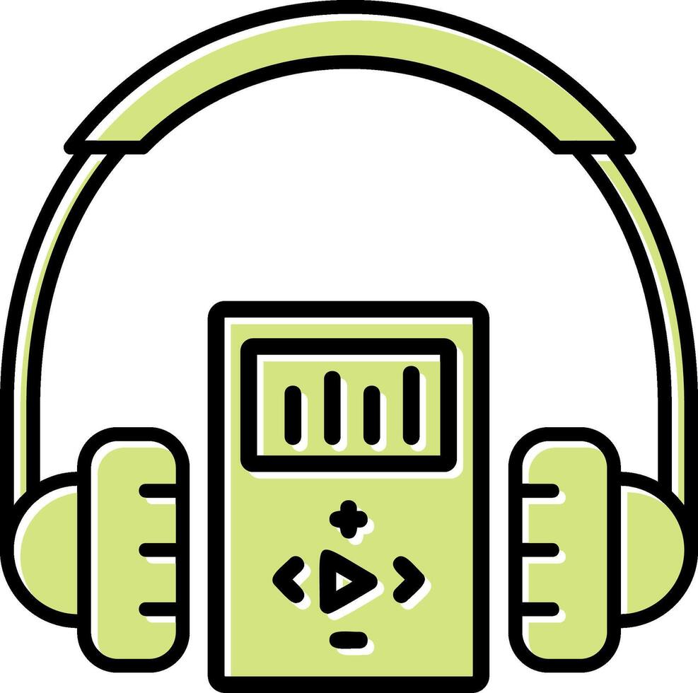 icono de vector de auriculares