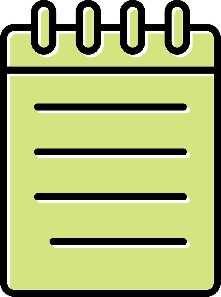 Notebook Vector Icon