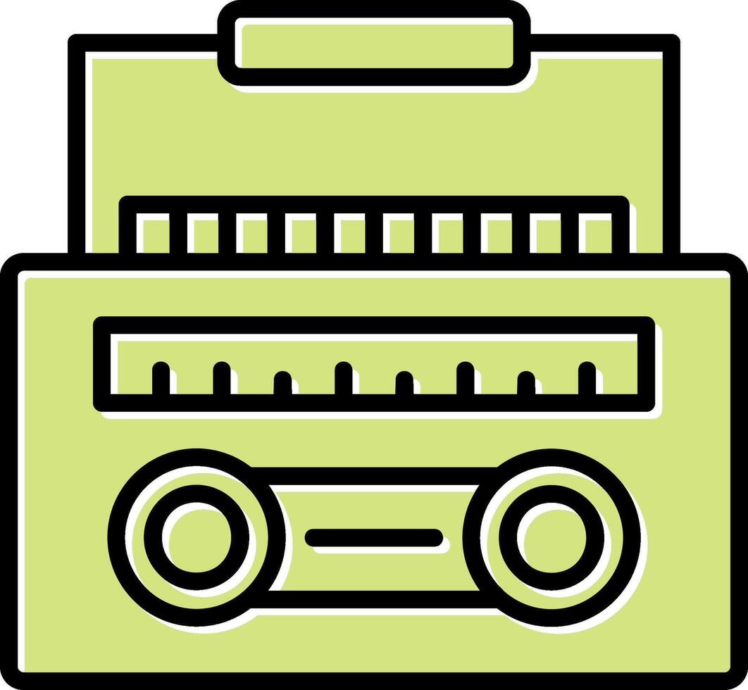 Radio Cassette Vector Icon