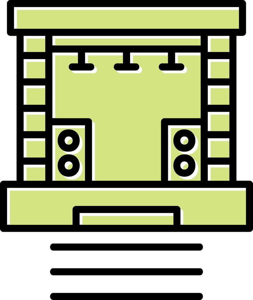 Stage Vector Icon