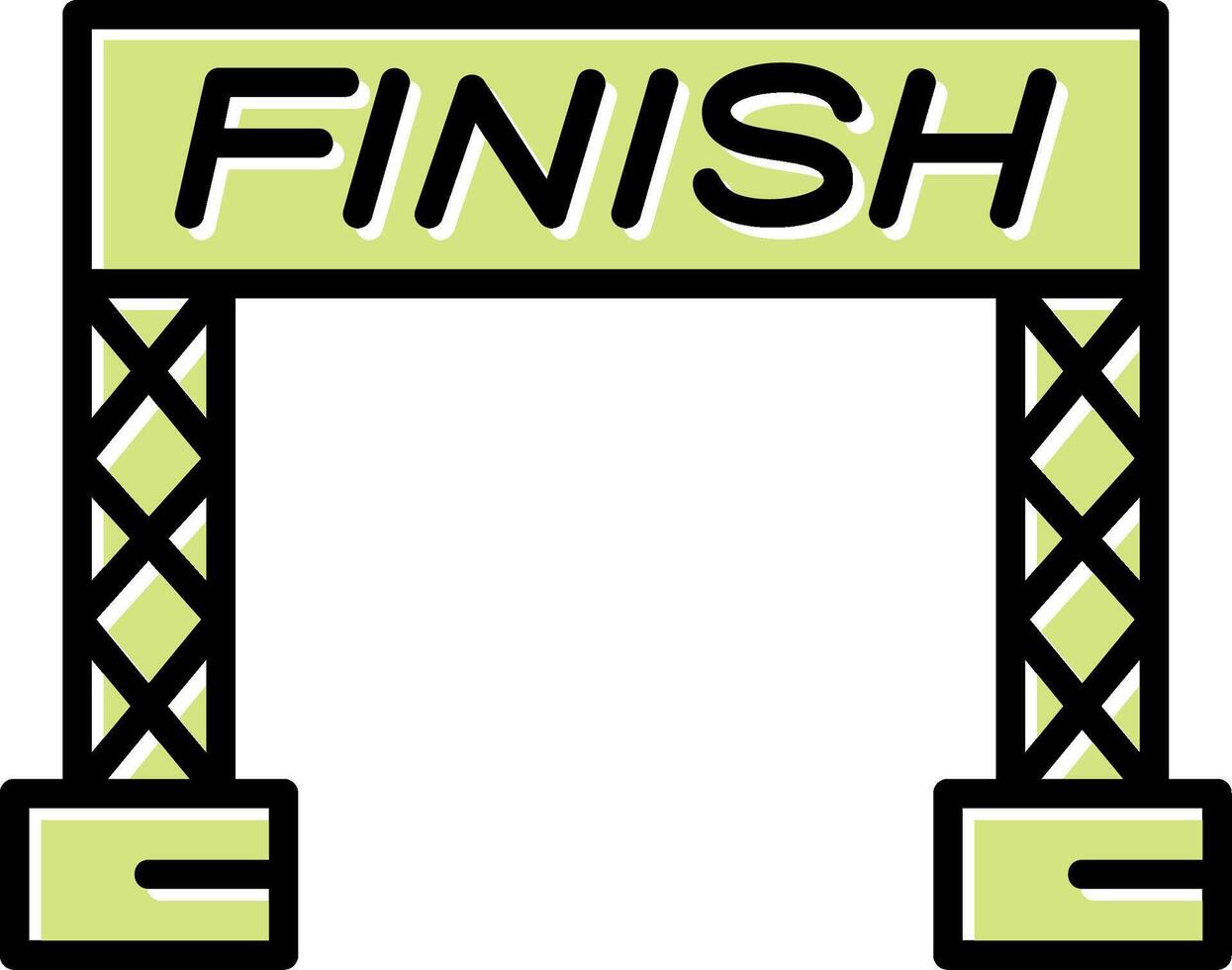 Finish Line Vector Icon