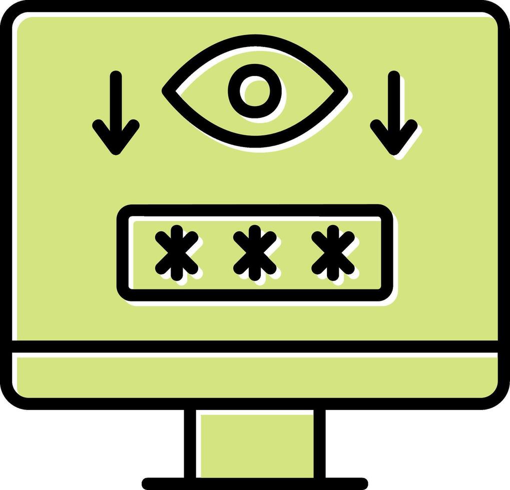 Computer Spyware Vector Icon