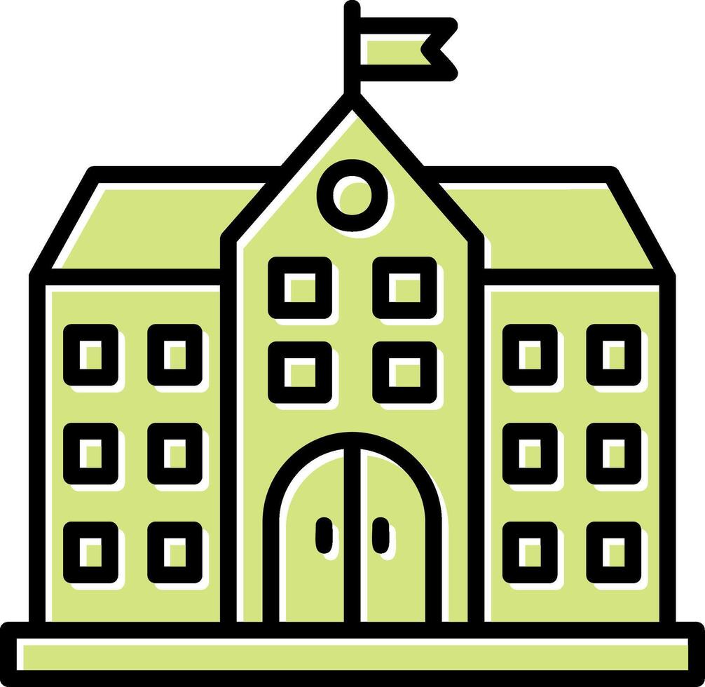 University Building Vector Icon