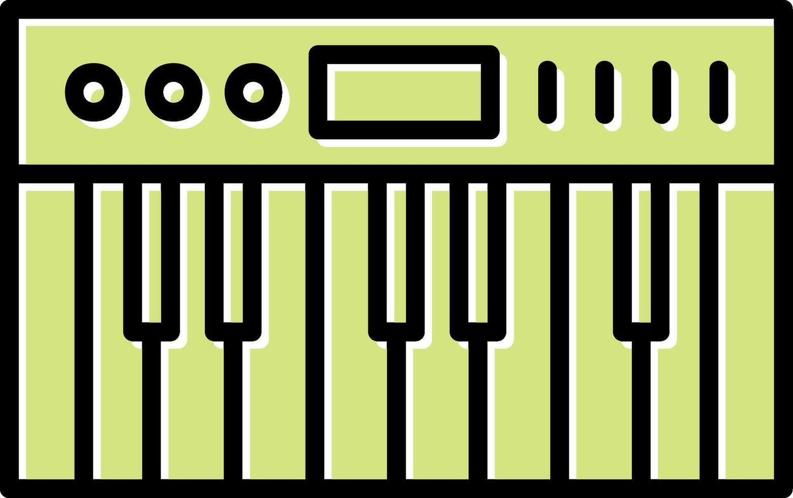 icono de vector de piano