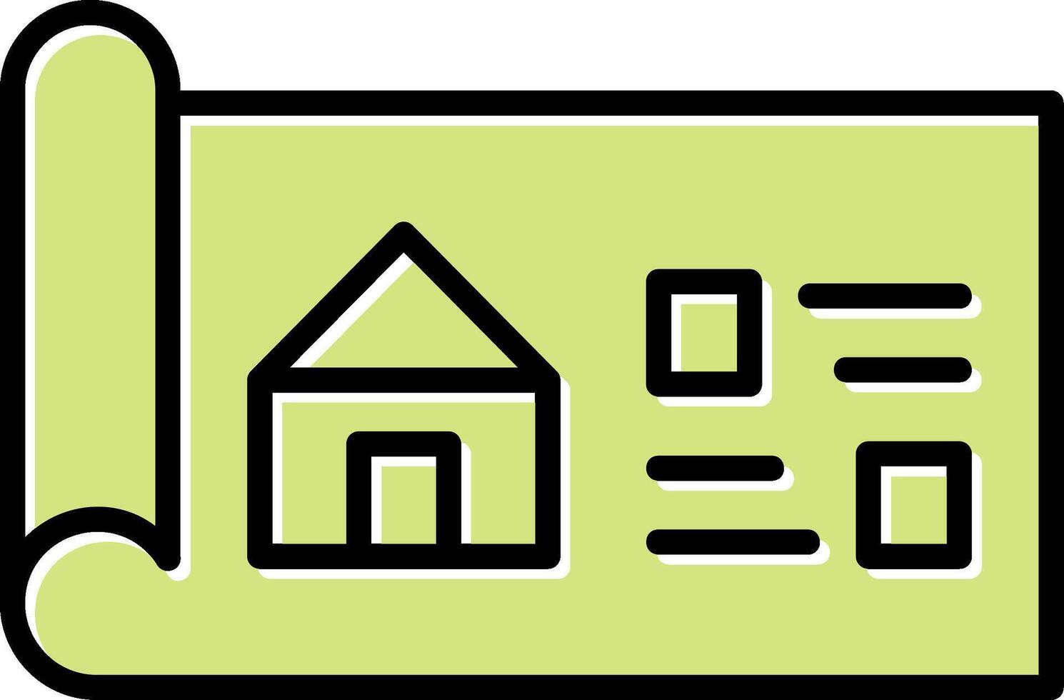 House Blueprint Vector Icon