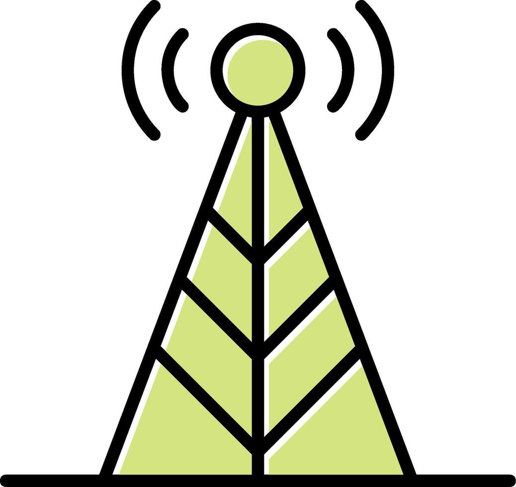 icono de vector de antena