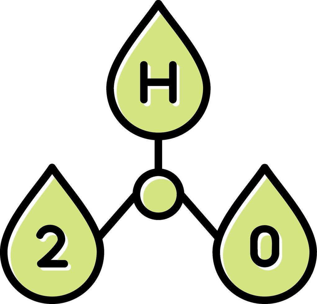 H2o Vector Icon