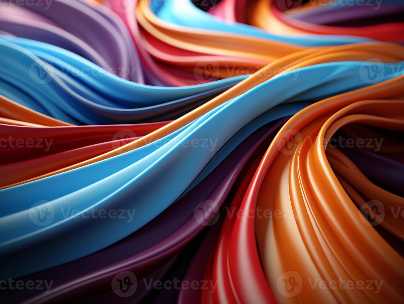 AI generated Modern colorful wave stripes pattern background photo