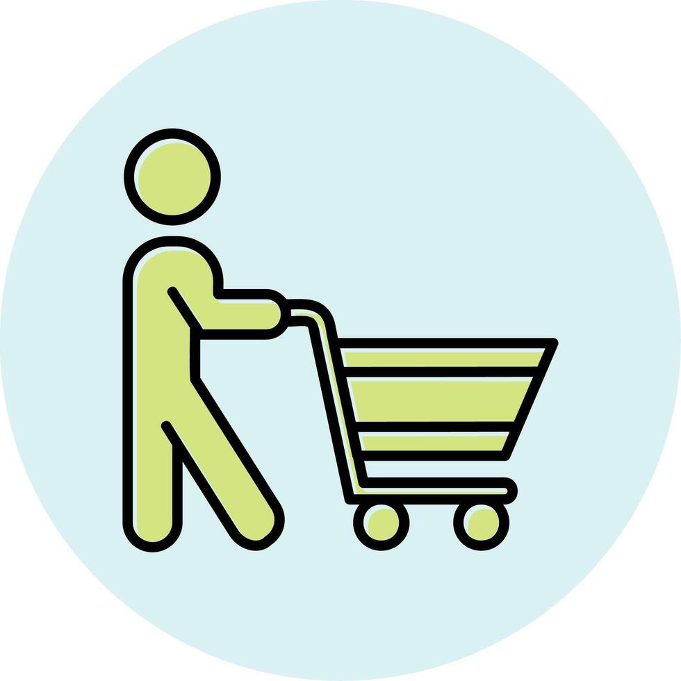 icono de vector de compras