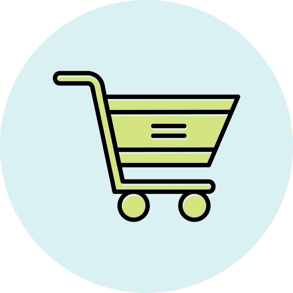 icono de vector de carrito de compras