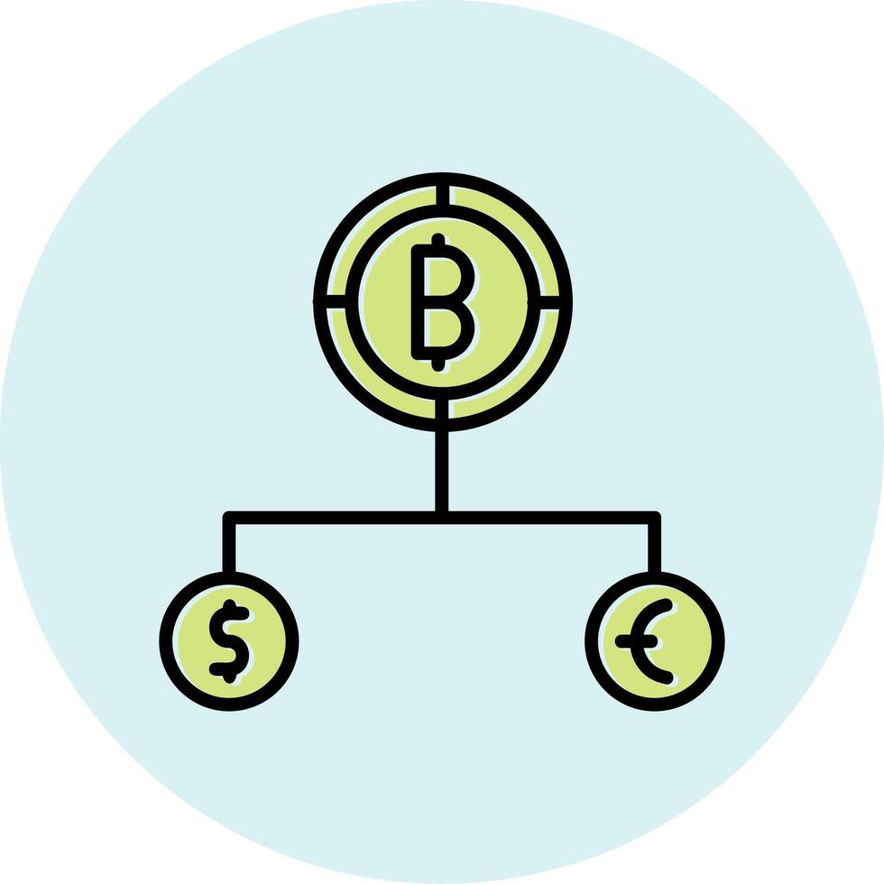 Divide Currency Vector Icon