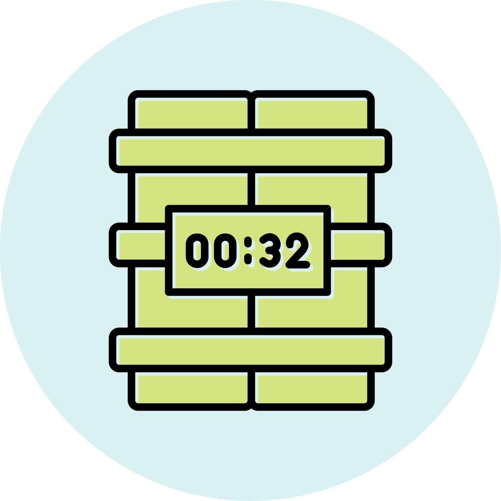 C4 Time Bomb Vector Icon