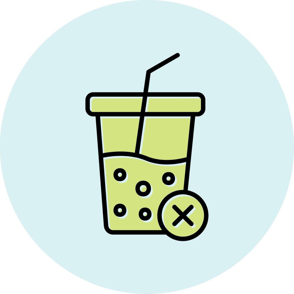 No Soft Drink Vector Icon