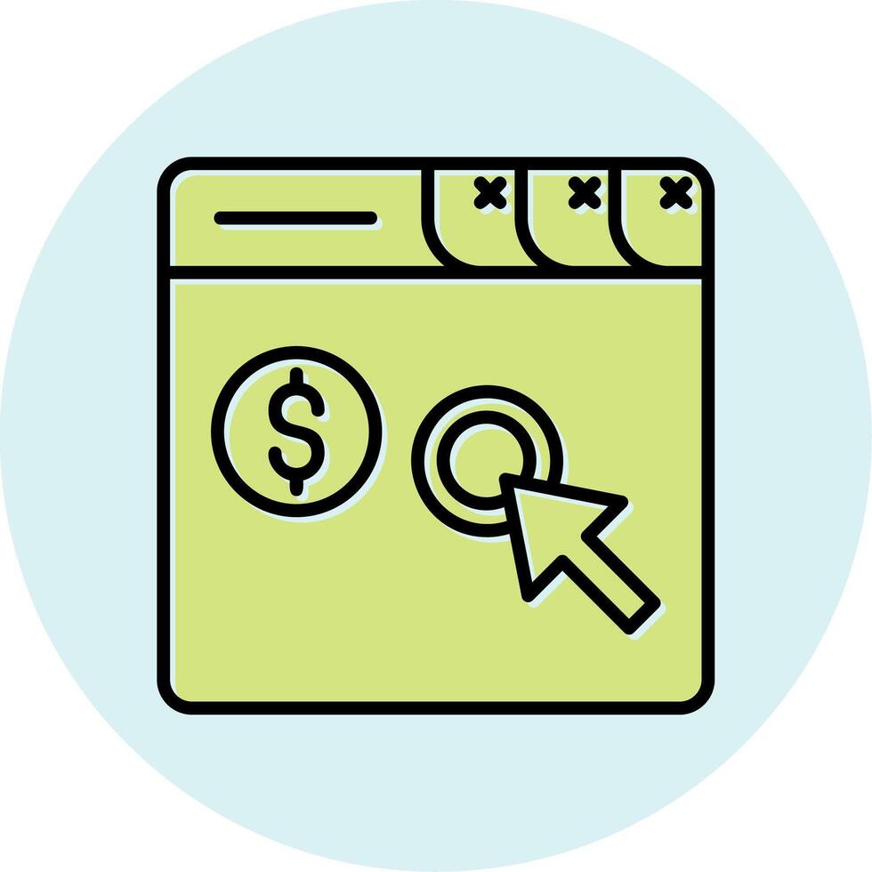 Pay Per Click Vector Icon