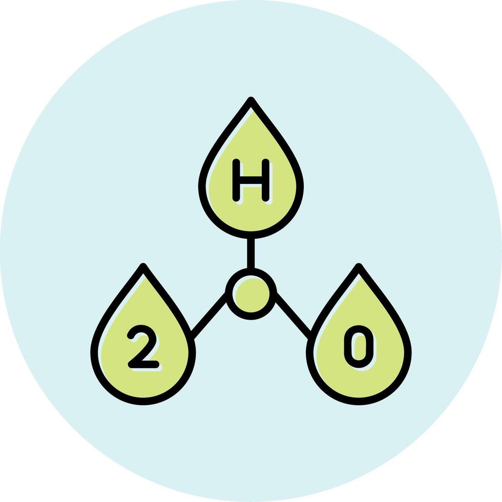 H2o Vector Icon