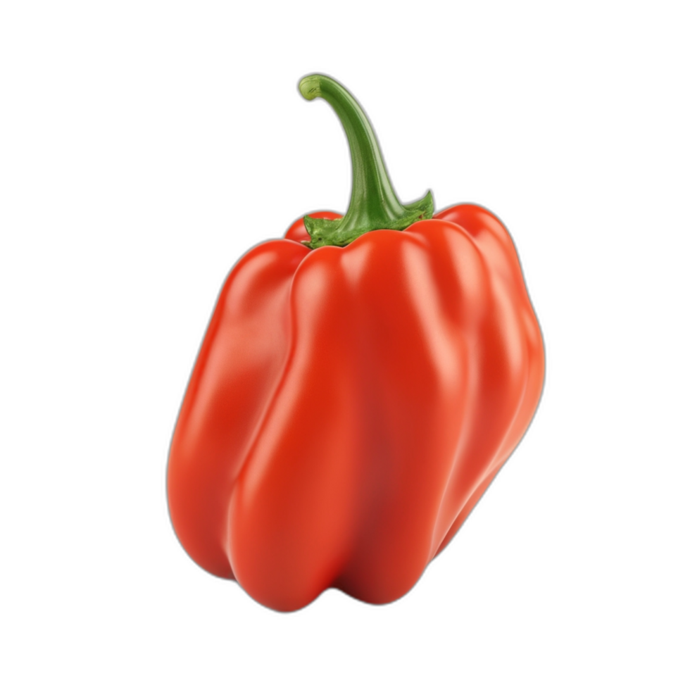 3d rendered Macro shot of a paprika pepper png