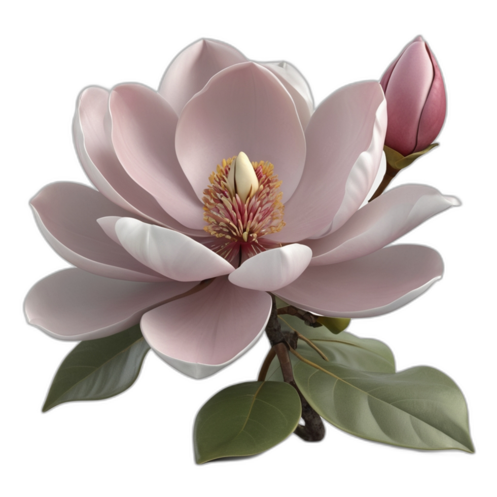 3d reso magnolia fiore png