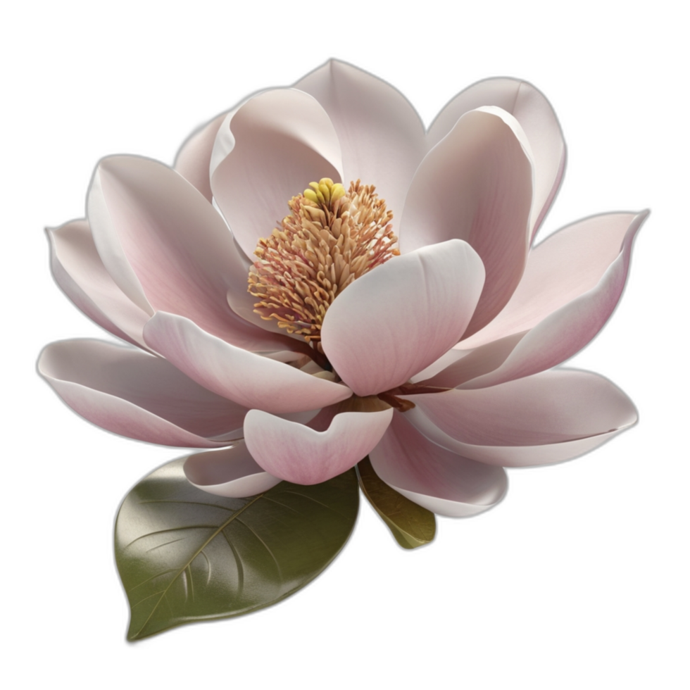 3d rendered Magnolia flower png