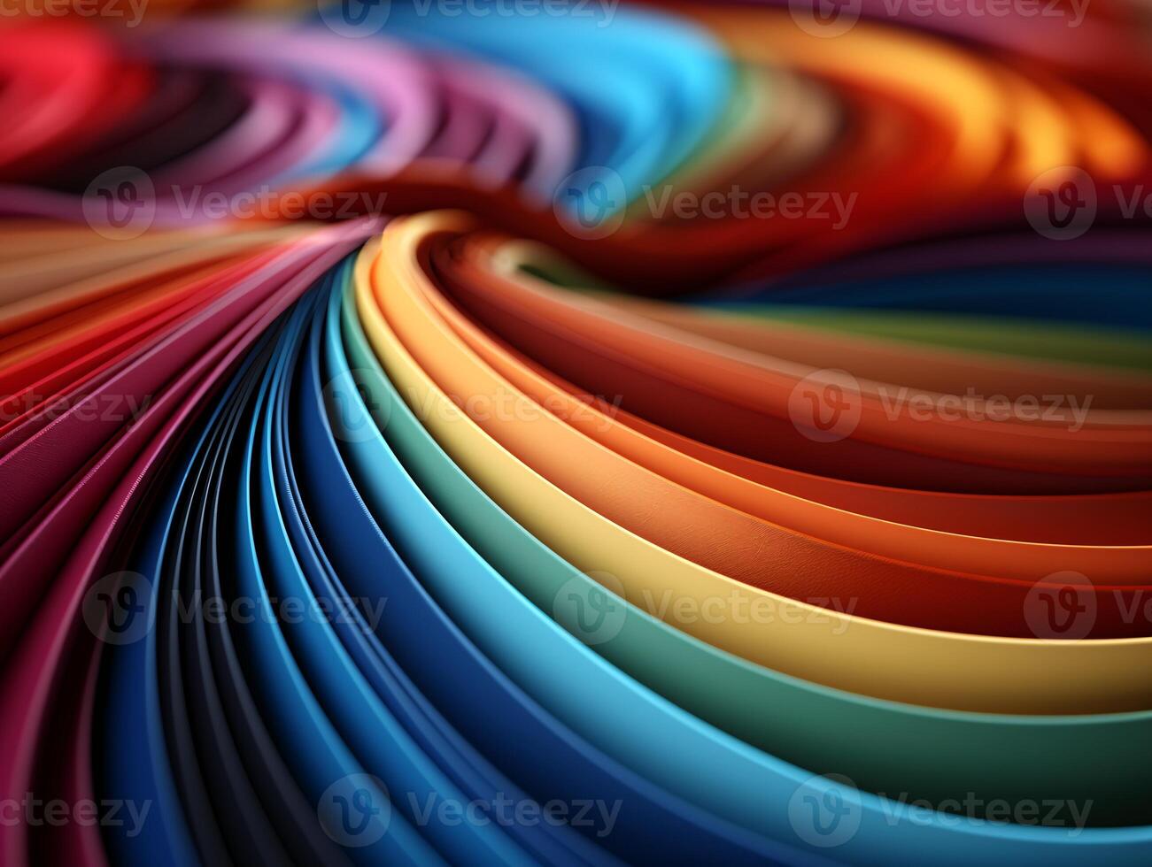 AI generated Modern colorful wave stripes pattern background photo