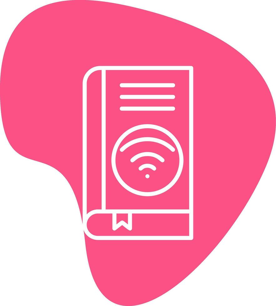 Wifi libro vector icono