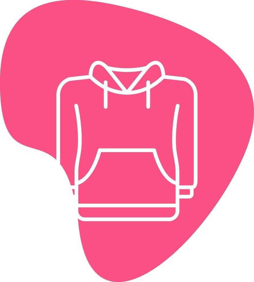 icono de vector de sudadera con capucha