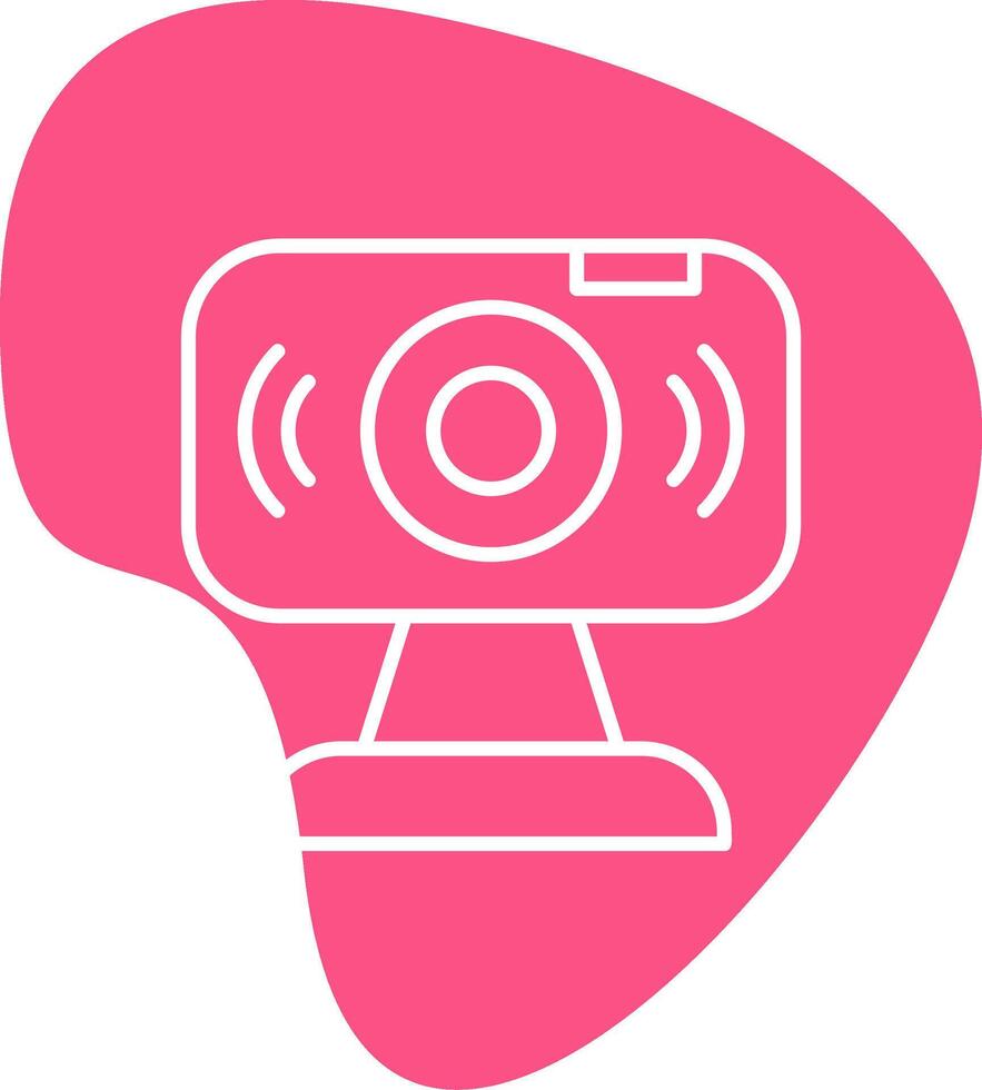 icono de vector de webcam