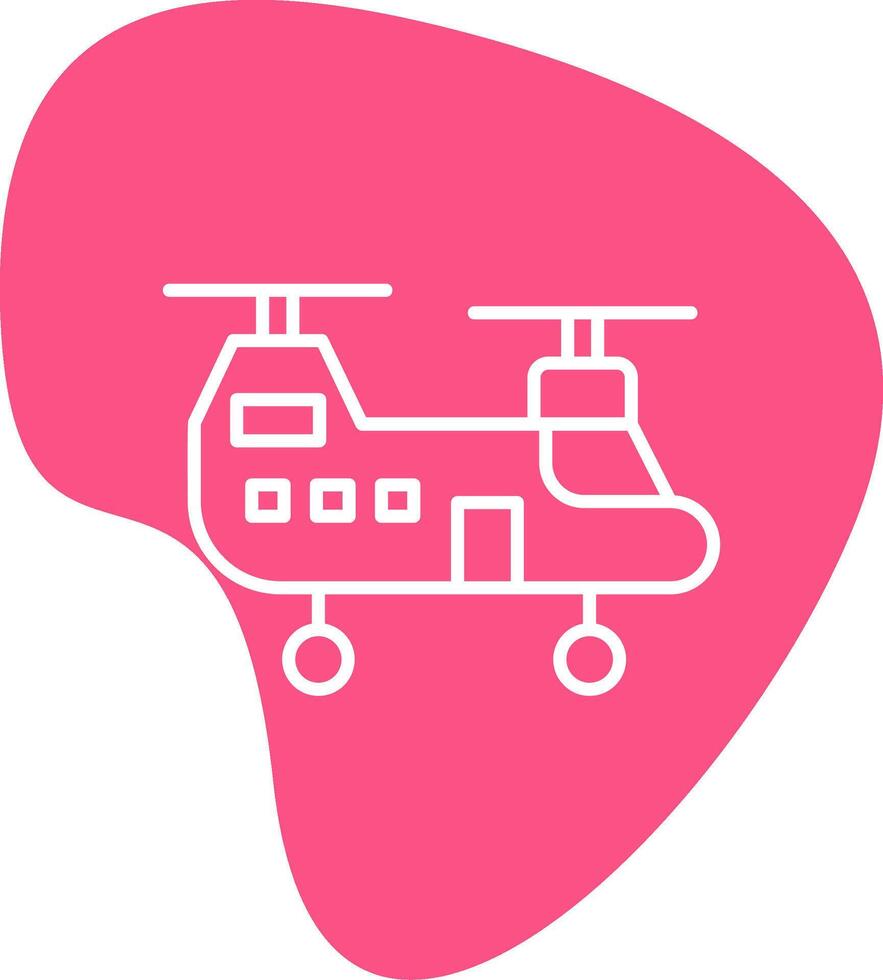 Military Helicopter Vector Icon