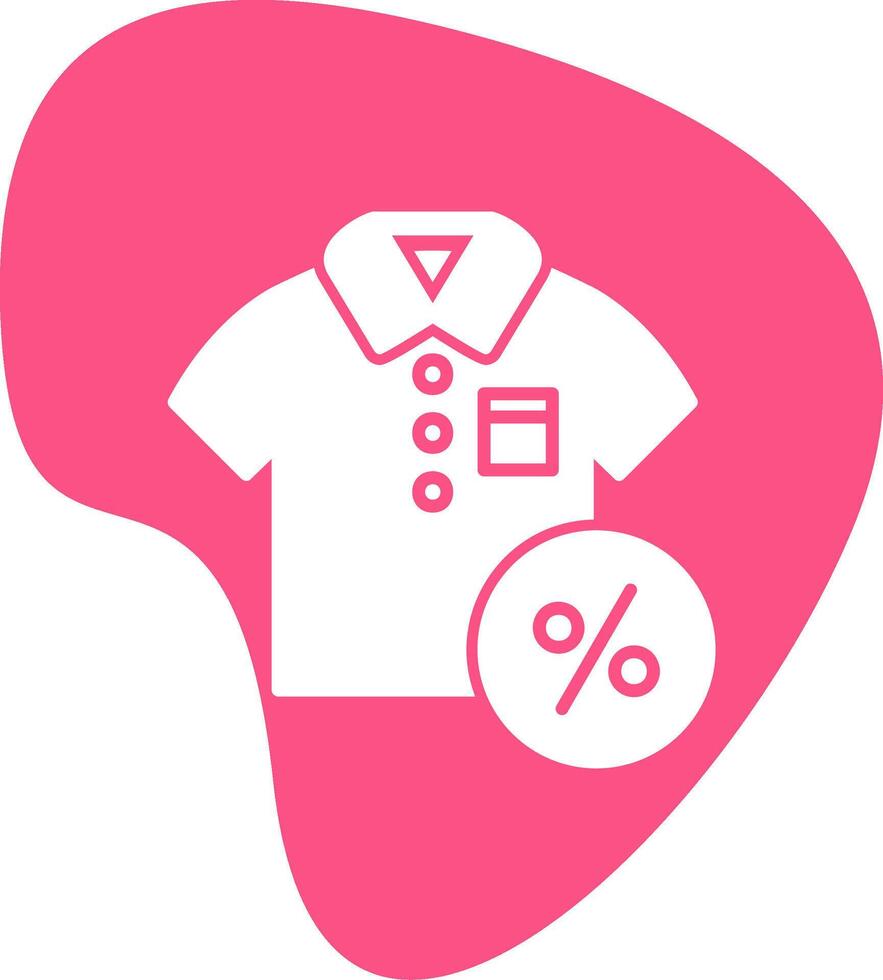 Discounted Tshirt Vector Icon