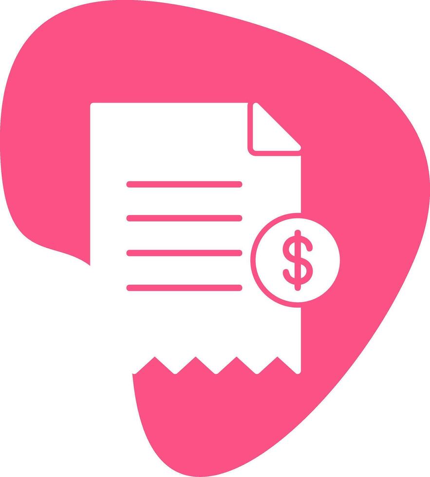 Shopping Receipt Vector Icon