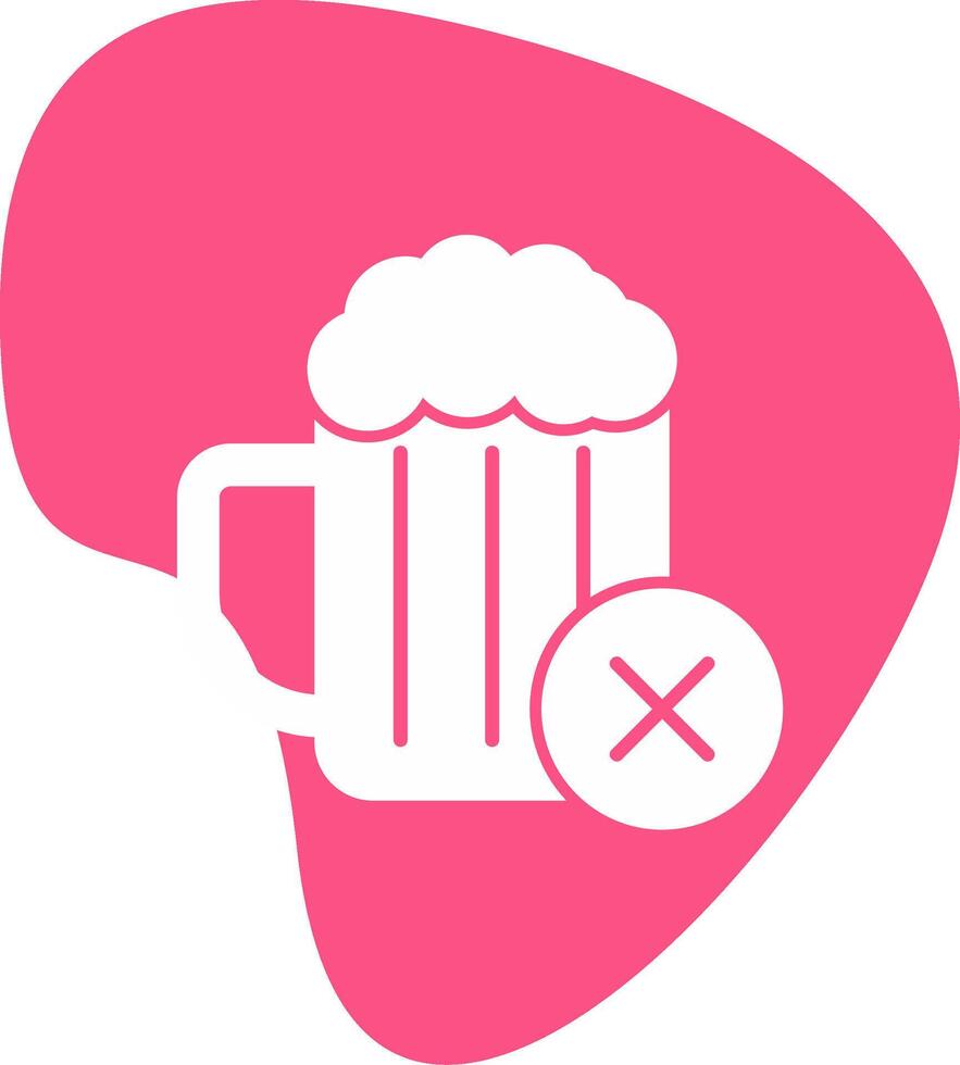 No Alcohol Vector Icon