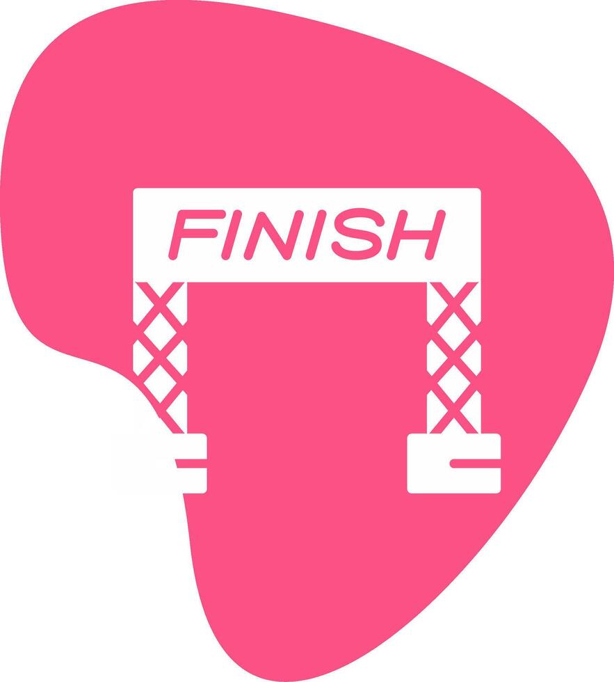 Finish Line Vector Icon