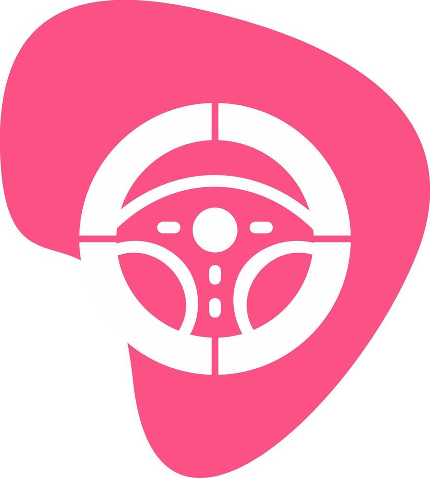 Steering Wheel Vector Icon