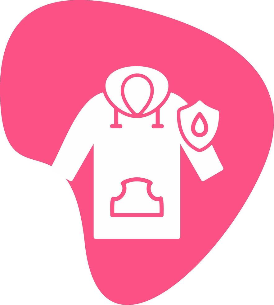 Waterproof Hoodie Vector Icon