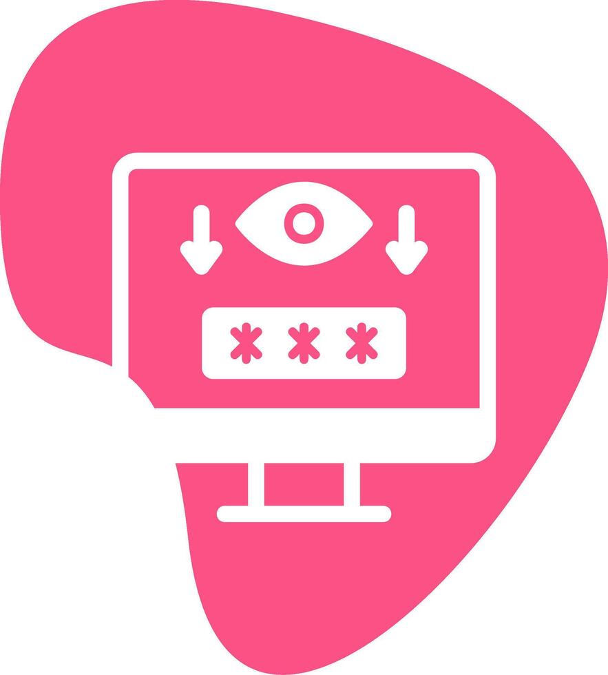 Computer Spyware Vector Icon