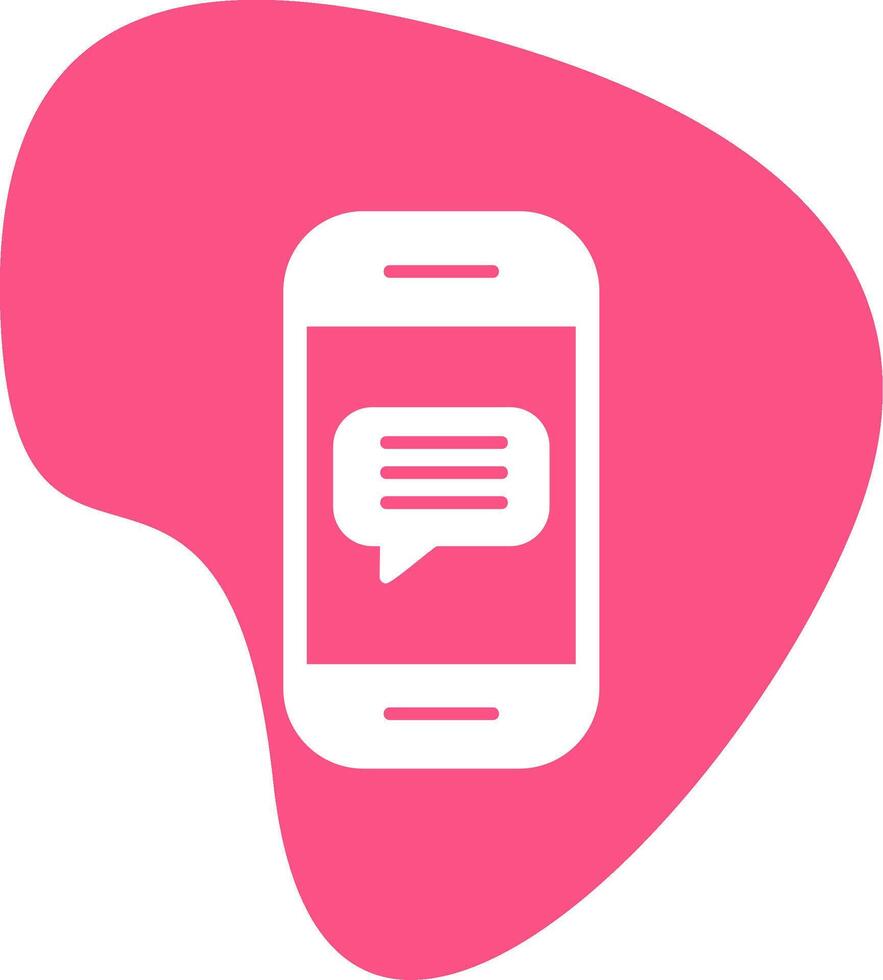 Phone Message Vector Icon