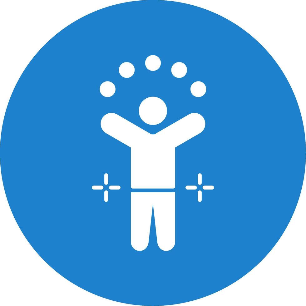 Juggling Ball Glyph Circle Icon vector