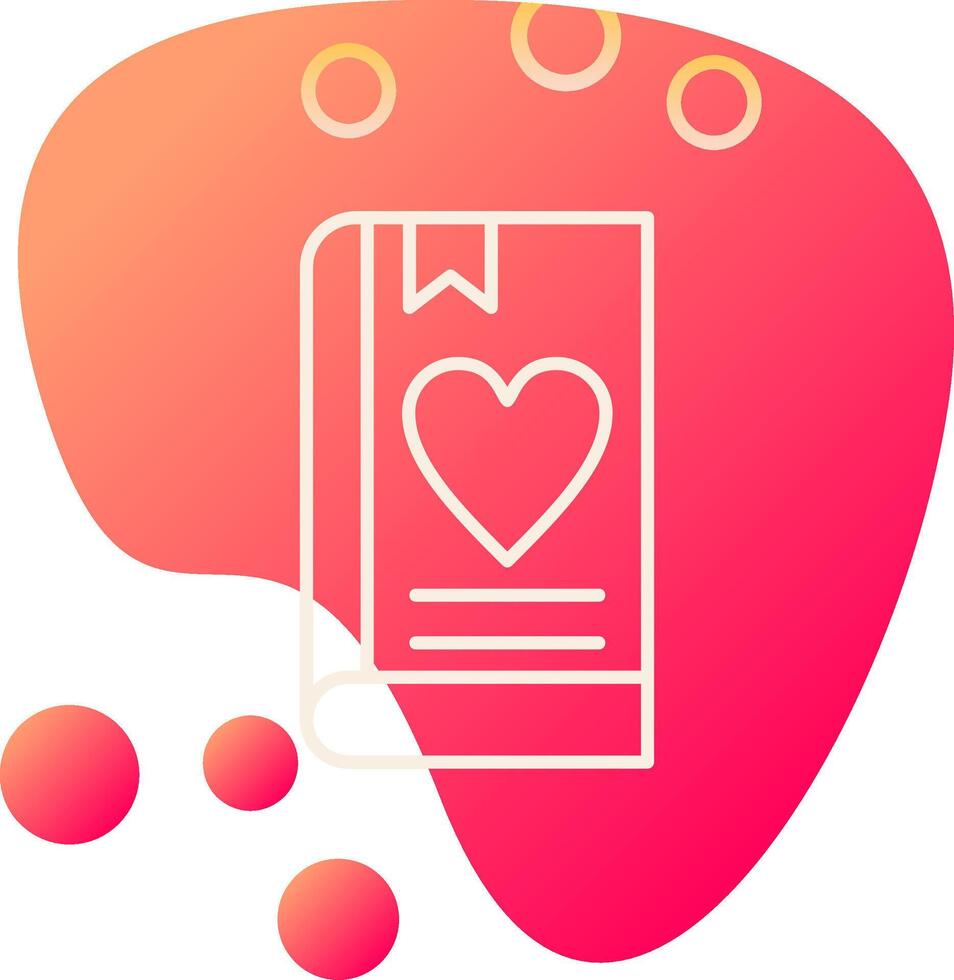 amor libro vector icono