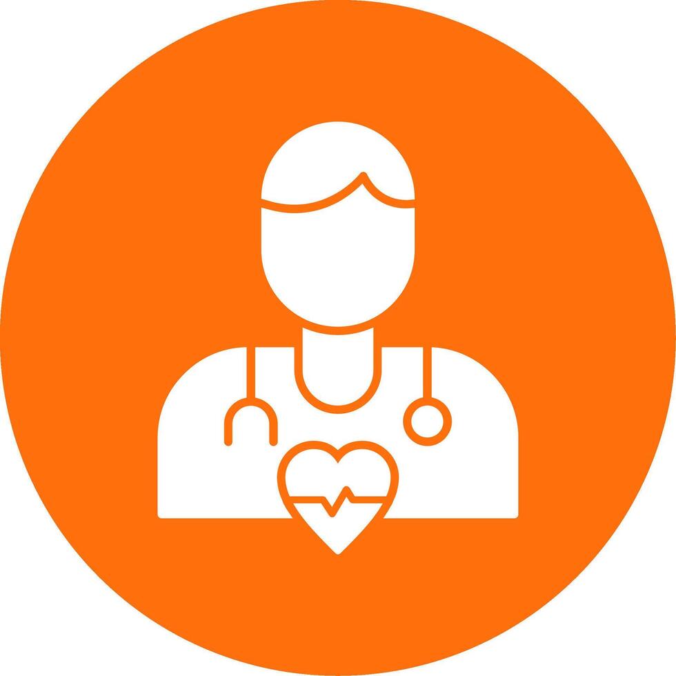 Diagnostic Glyph Circle Icon vector