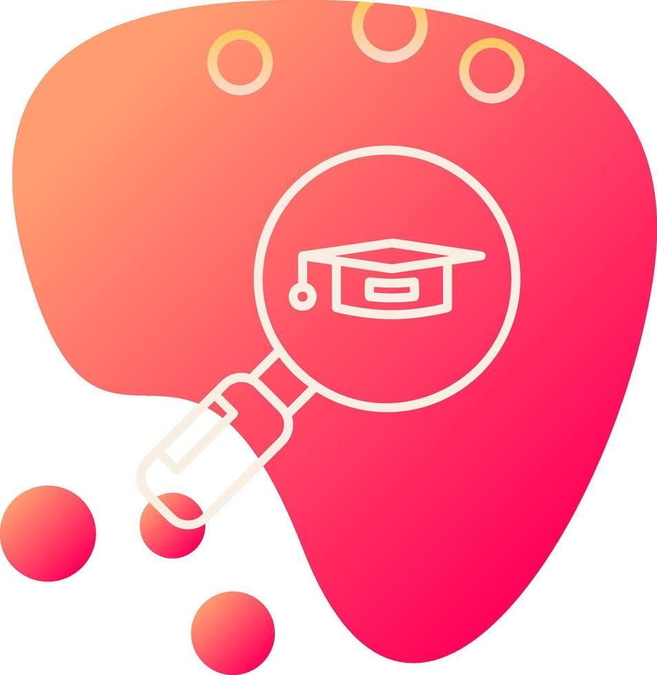 Search University Course Vector Icon