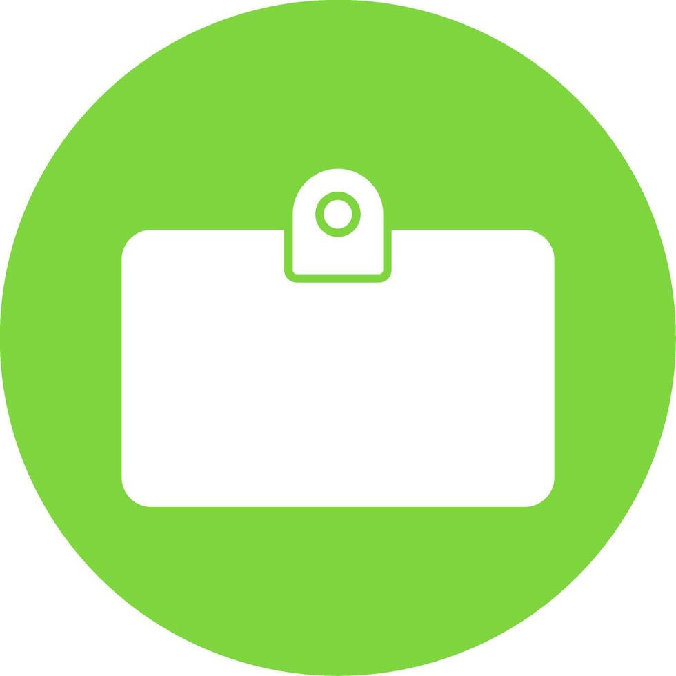carné de identidad tarjeta glifo circulo icono vector