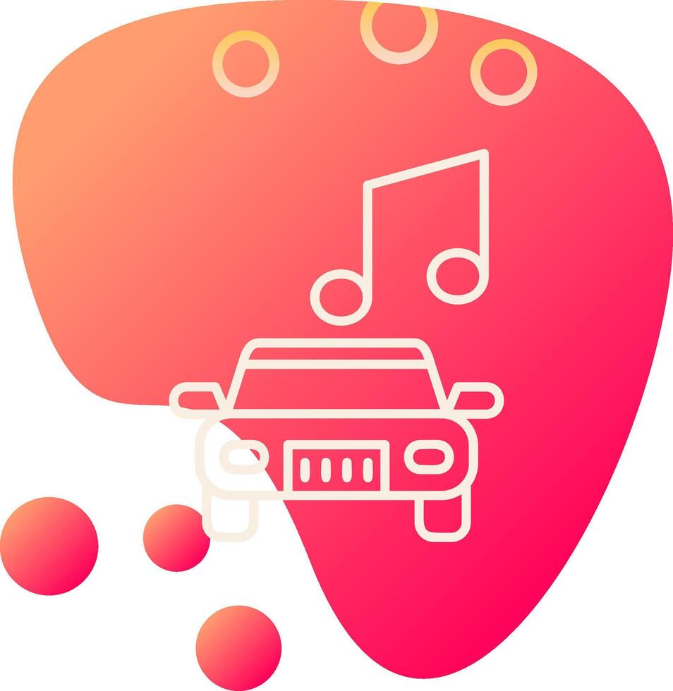 Car Music Vector Icon