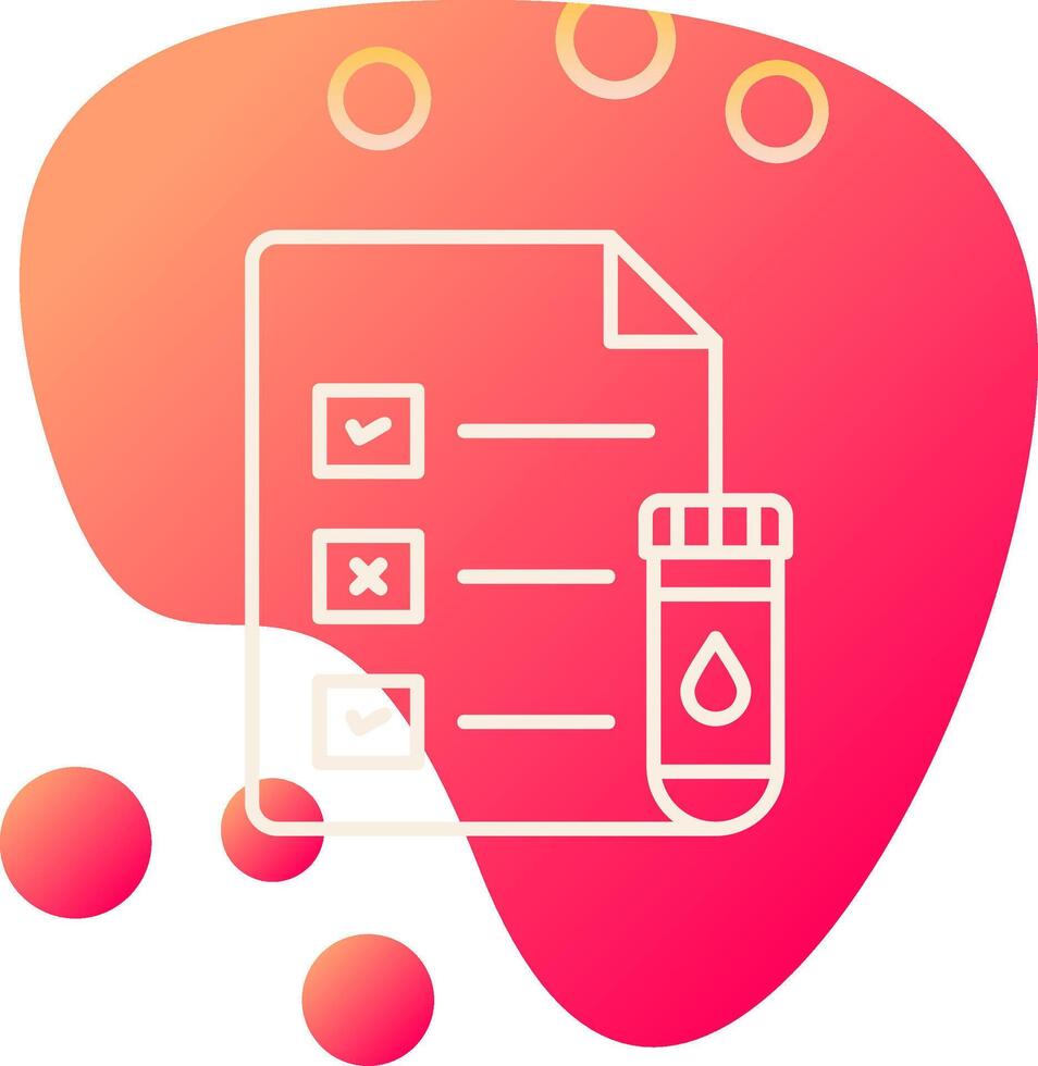 Medical Test Report Vector Icon