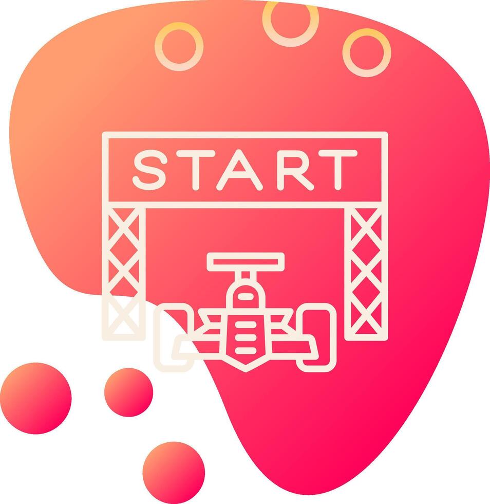 Starting Race  Vector Icon