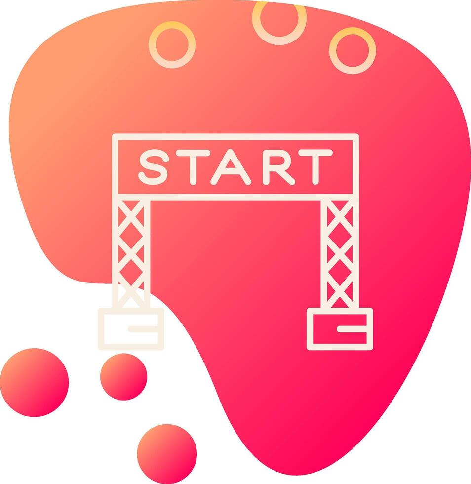 Start Line Vector Icon