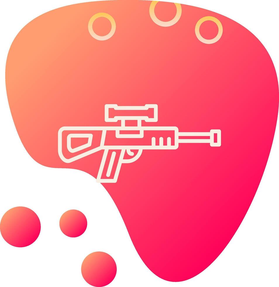 francotirador pistola vector icono