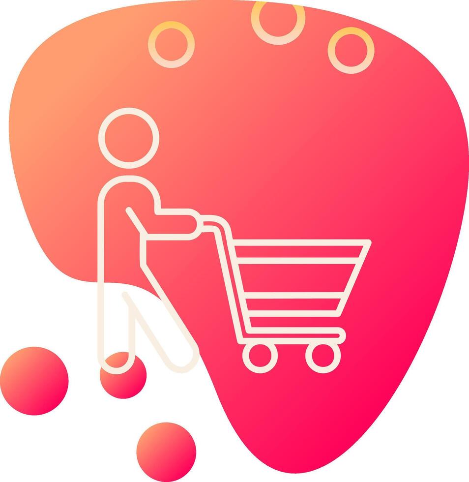 icono de vector de compras