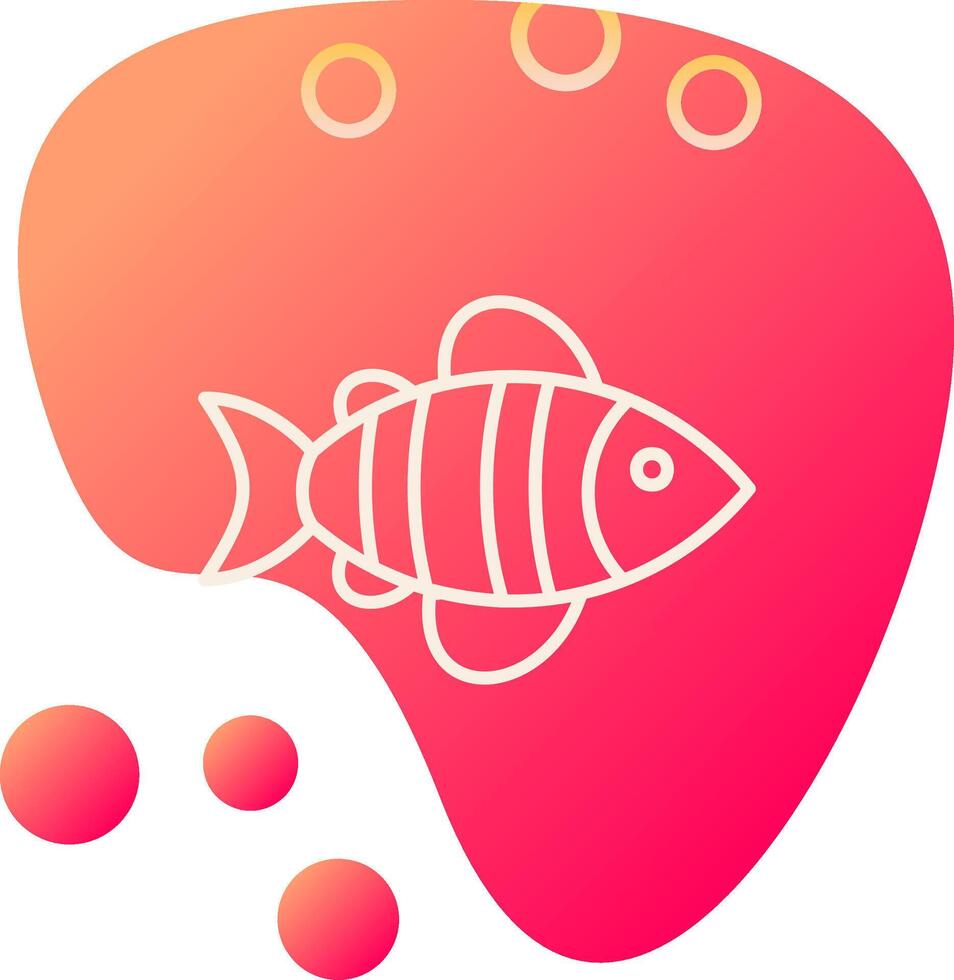 icono de vector de pescado