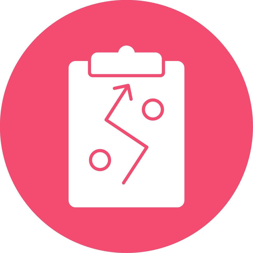 Strategy Glyph Circle Icon vector