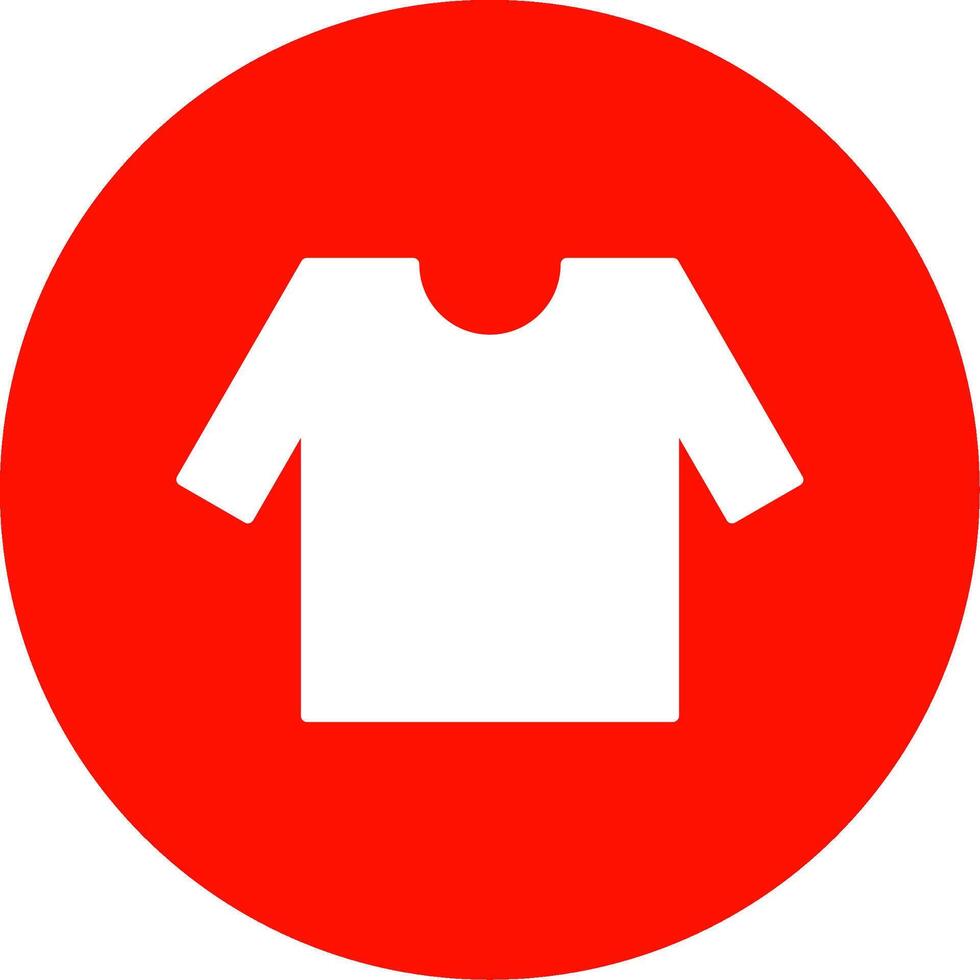 Shirt Glyph Circle Icon vector